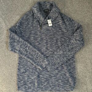 Men’s quarter zip up sweater; NWT